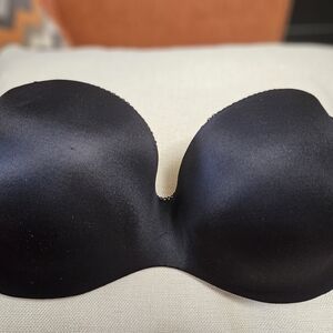 Ambrielle Black Strapless Bra